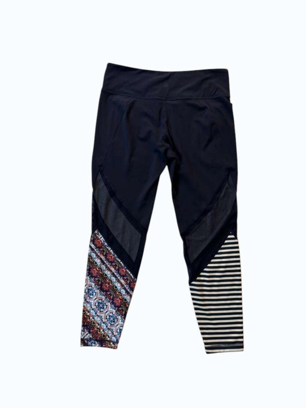 Athleta Women's XL Tall Leggings Multicolor Printed Colorblock Athletic Workout